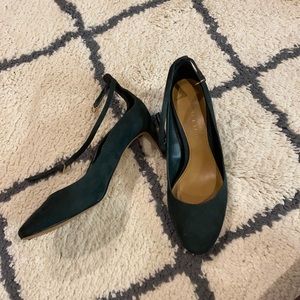Charles Keith Strap Suede Pump